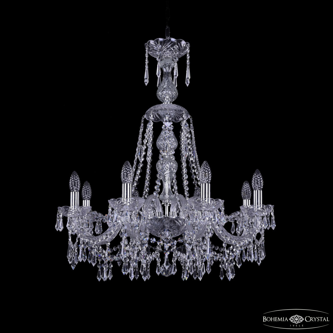 Люстра хрустальная 1403/8/240/XL-75 Ni