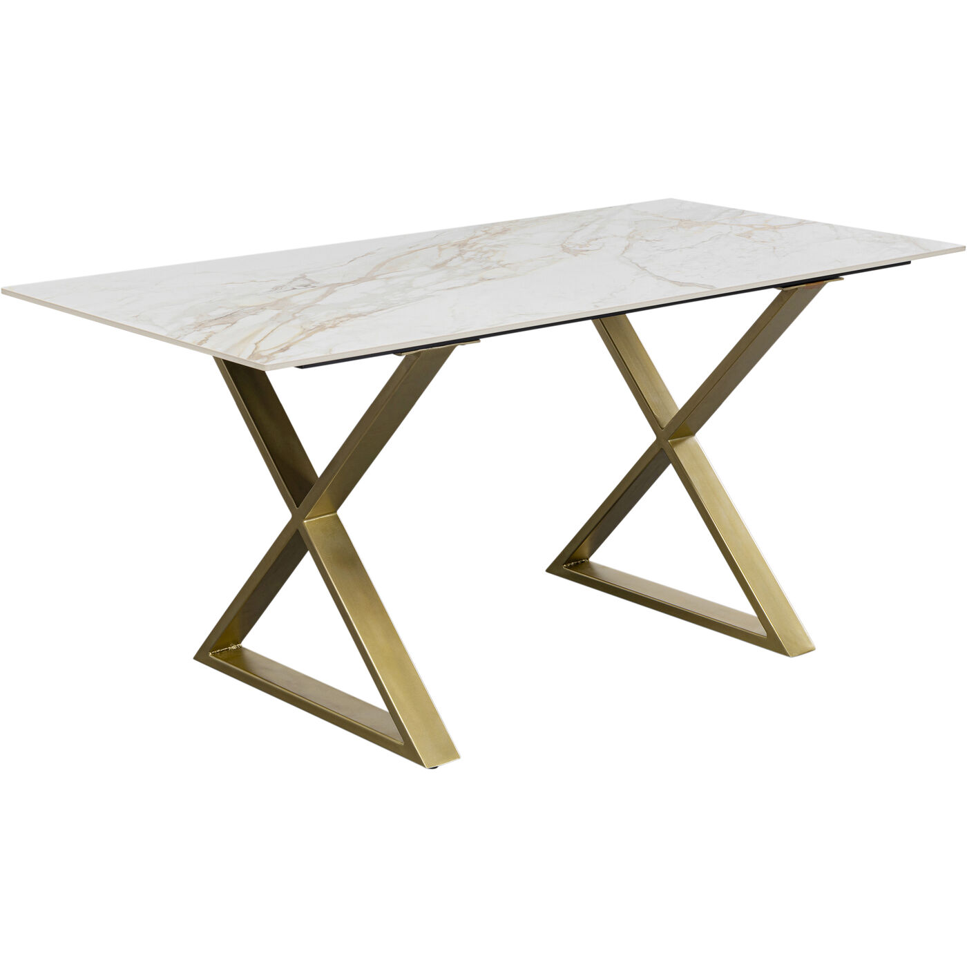 Стол обеденный Eternity Cross Brass160x80 см KARE 87416