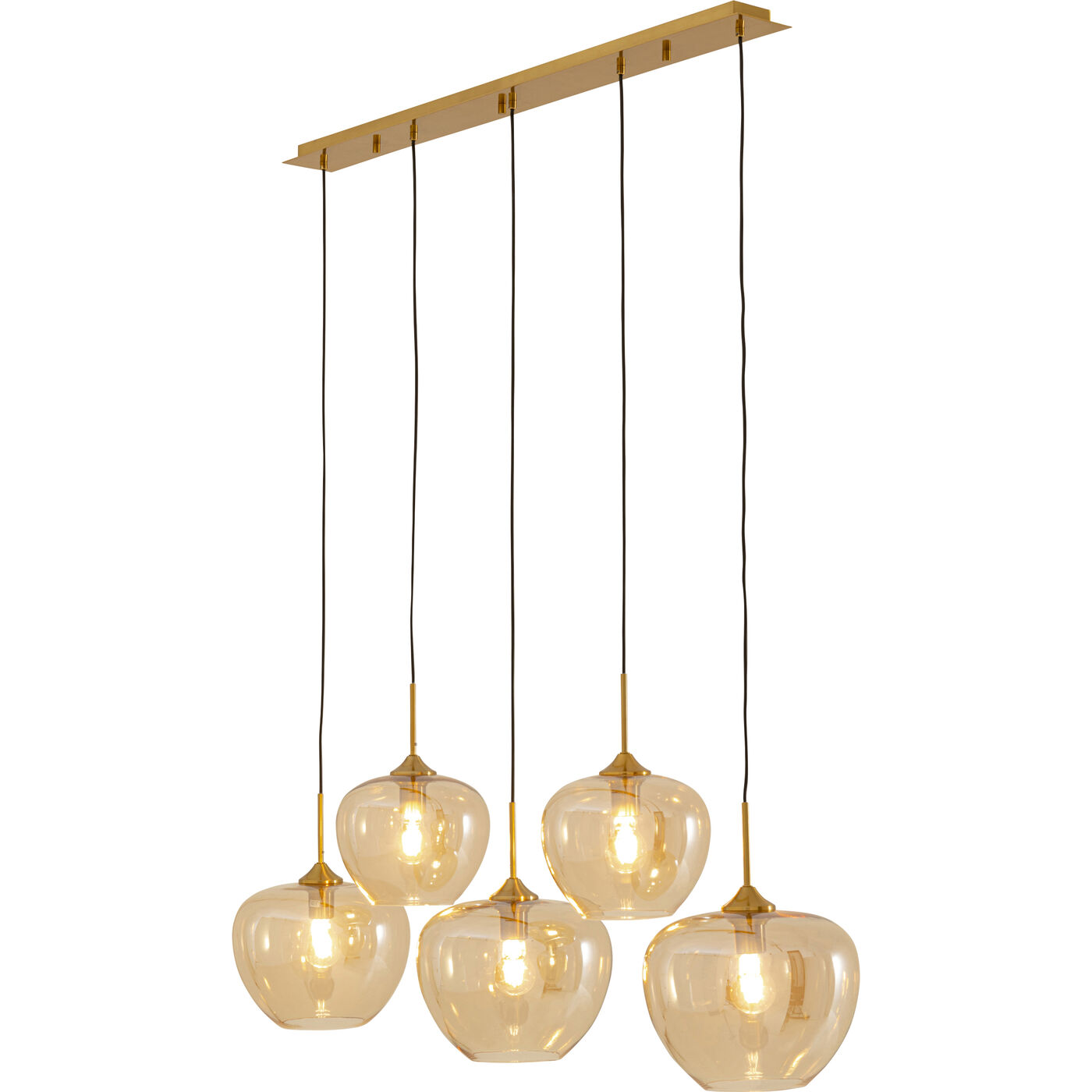 Светильник подвесной Sphere Amber Five 160cm KARE 57706