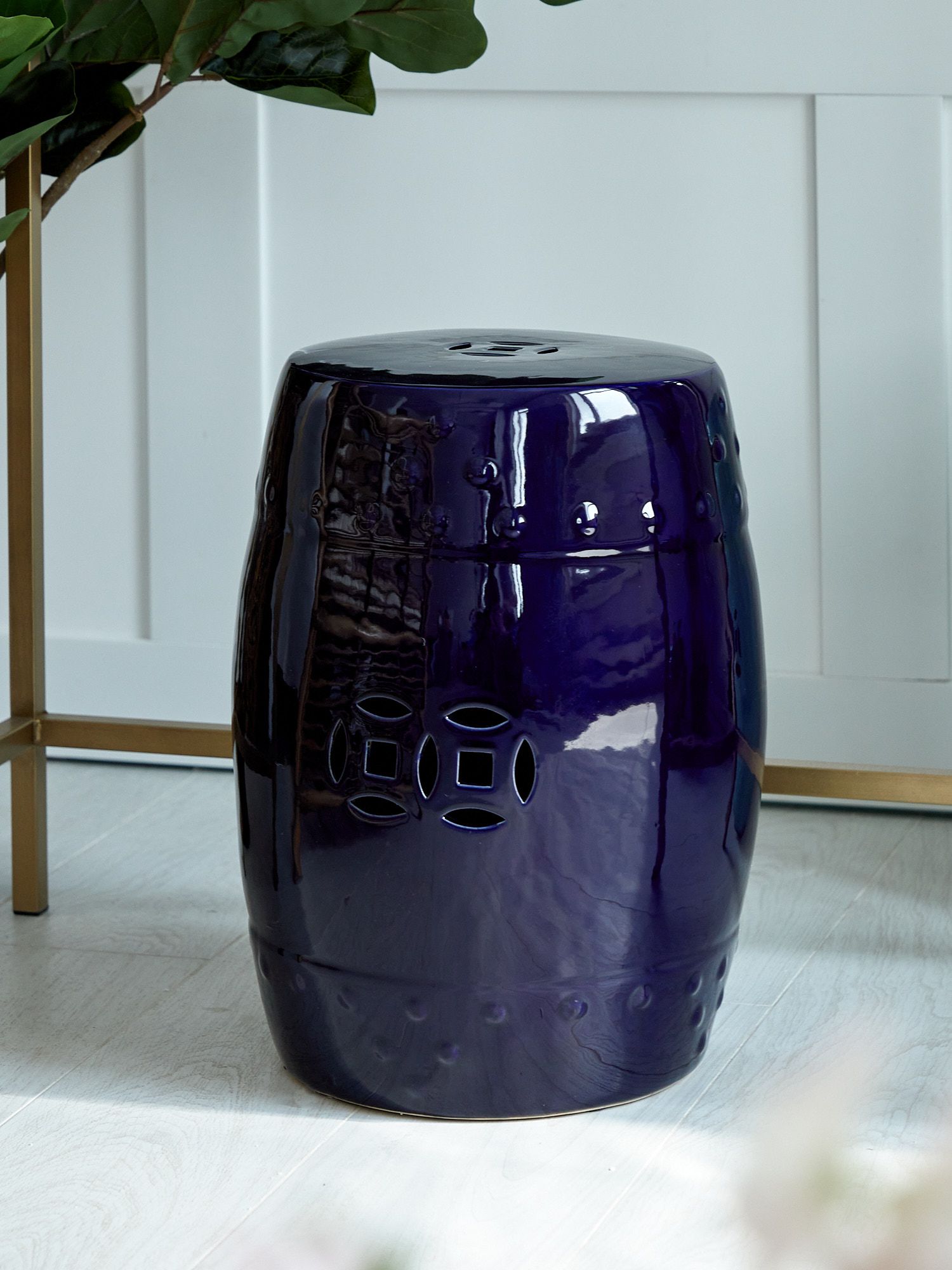 Столик акцентный Glasar 68136-NAVY