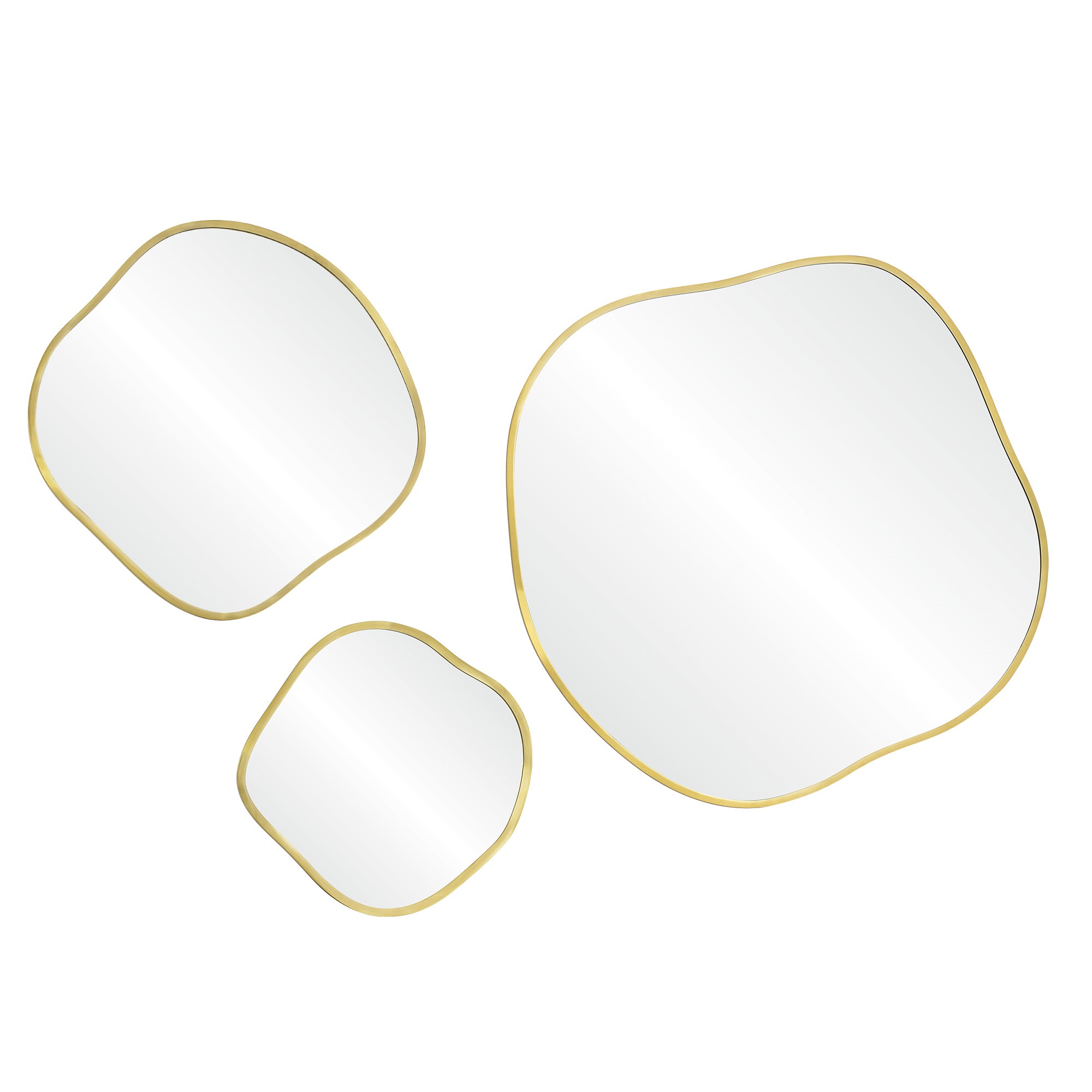 Organic M Gold Зеркало в тонкой раме Smal Art-Zerkalo SM127GL