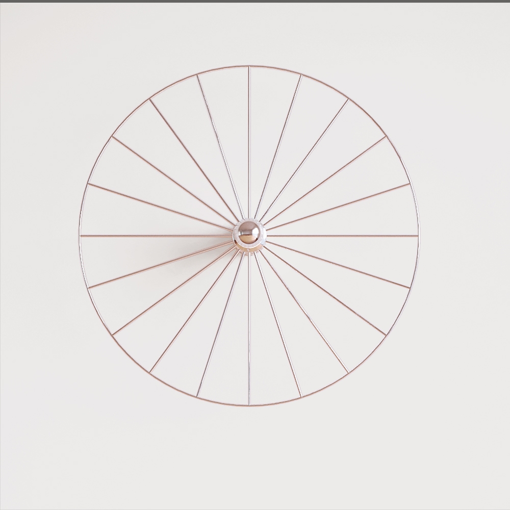 Бра Wheel 60 cm хром + цоколь 10 cm хром Aromas del Campo