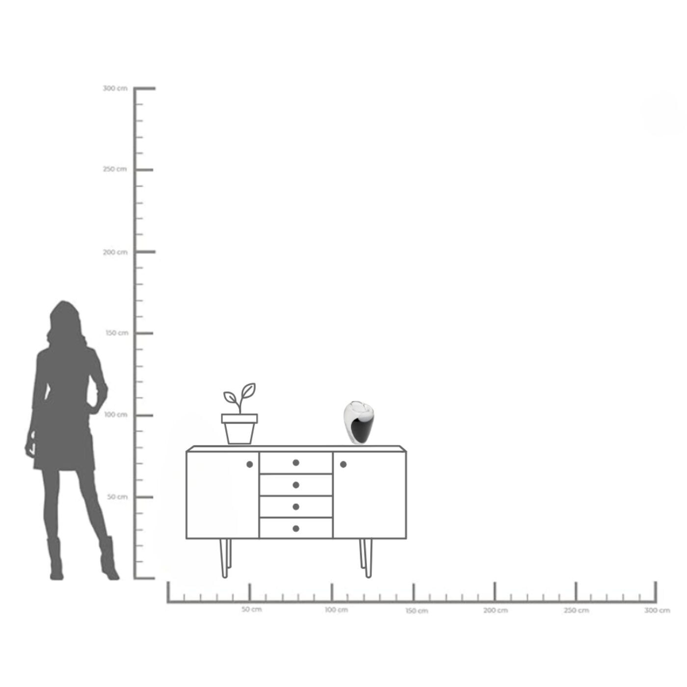 Ваза Balance 27cm KARE 56793
