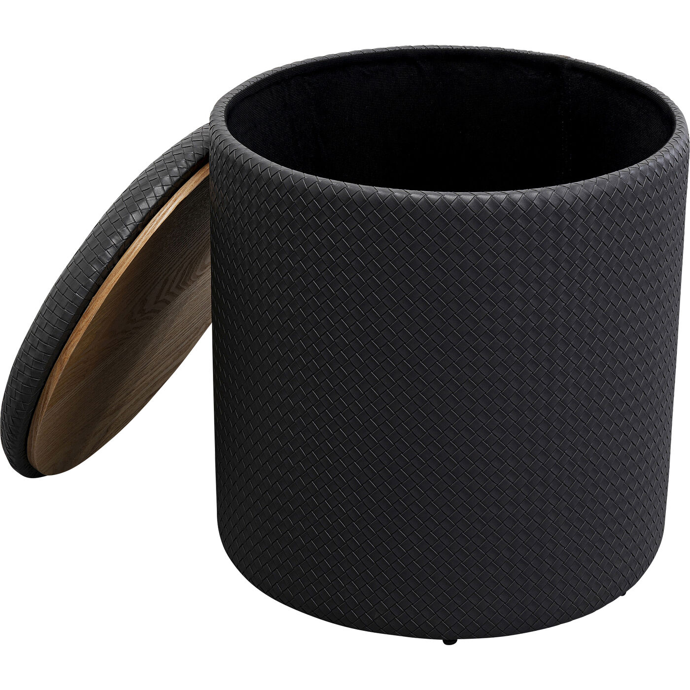 Пуф Venezia Storage Black Ø40 см KARE 87698