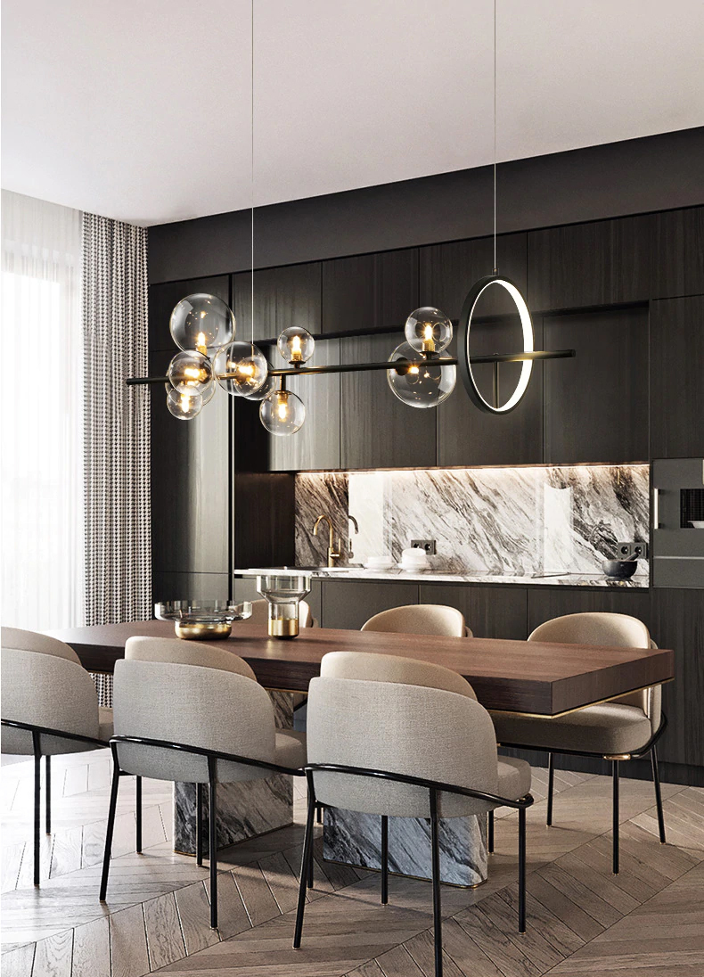 Люстра Delight Collection KG1233P-10 black/clear