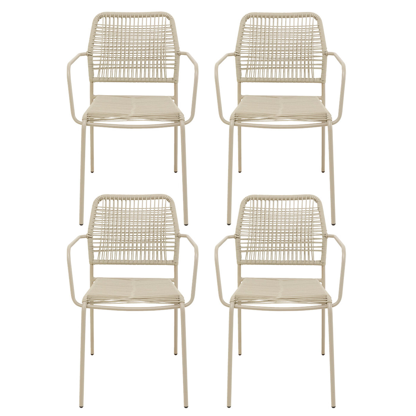 Стулья уличные Madagascar Grey 4/Set KARE 40433