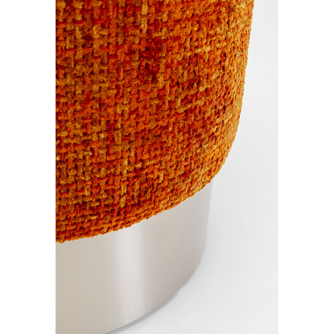Пуф Cherry Dining Silber Orange Ø39cm KARE 70535