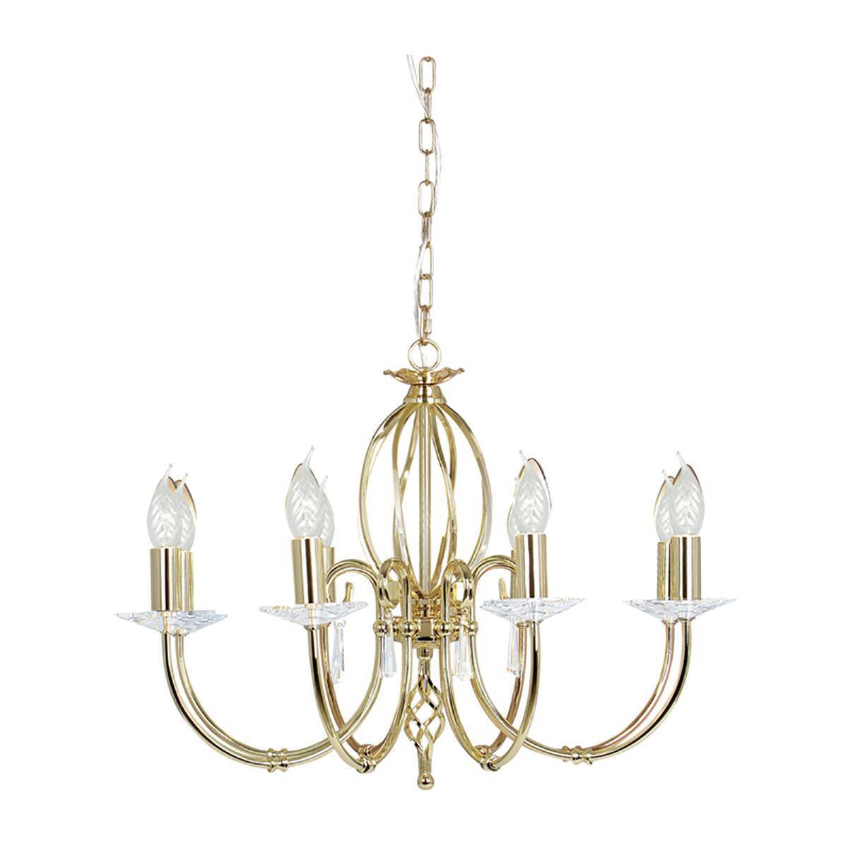 Люстра Elstead AG8 POL BRASS