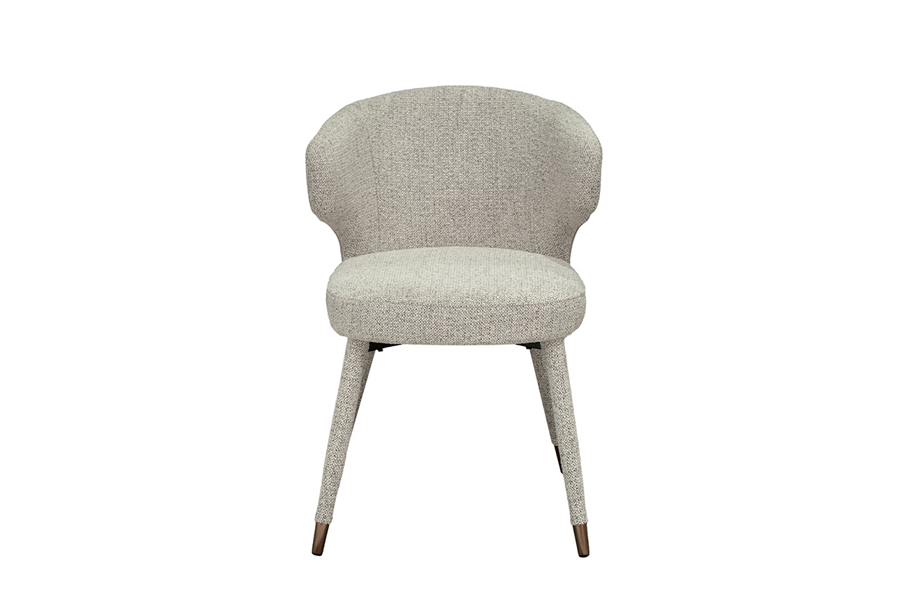 Стул обеденный шенилл белый 55*62*77 Garda Decor 30C-13780