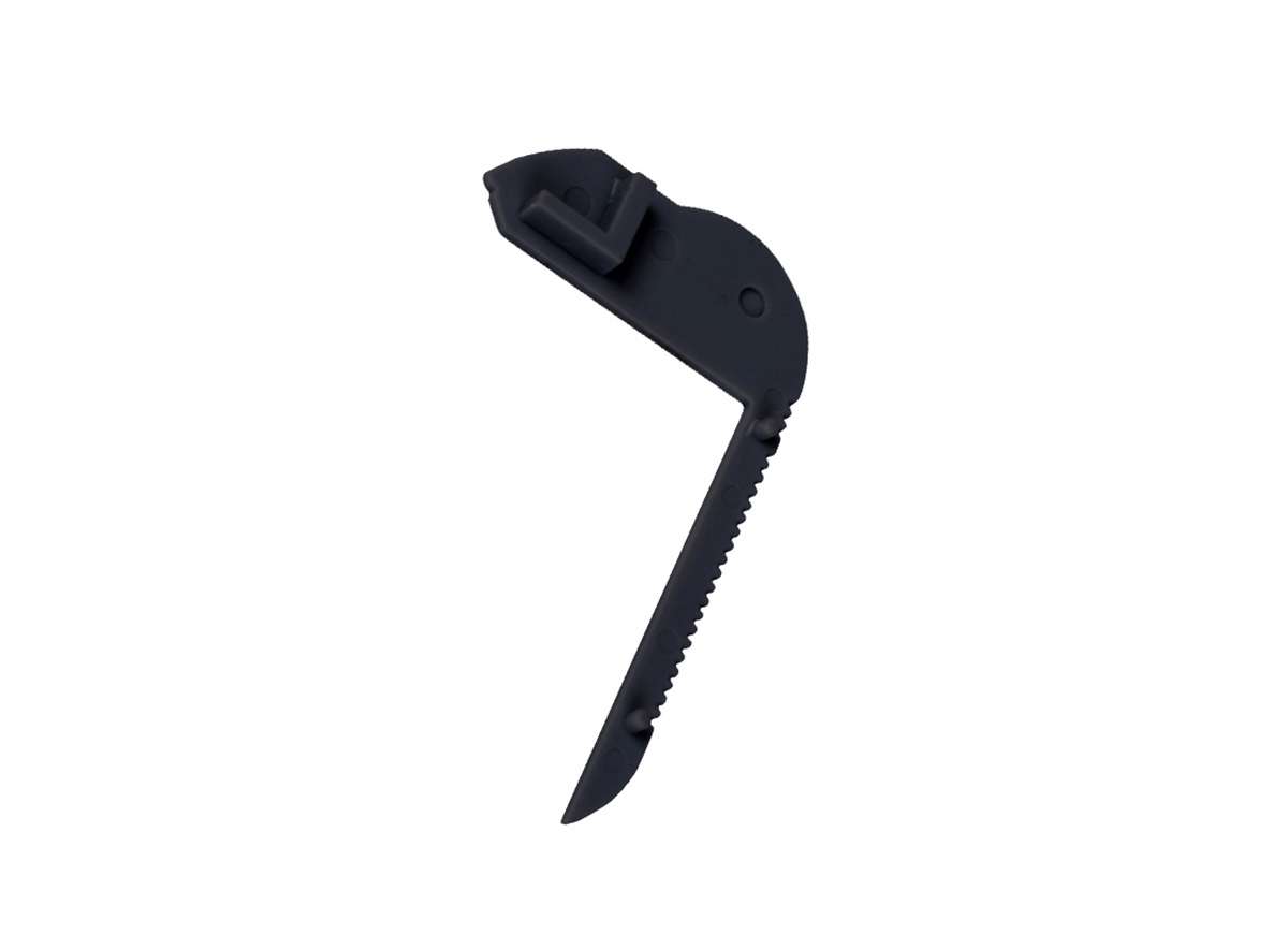 Левая боковая проходная заглушка для алюминиевого профиля Donolux CAP 18508.2L Black