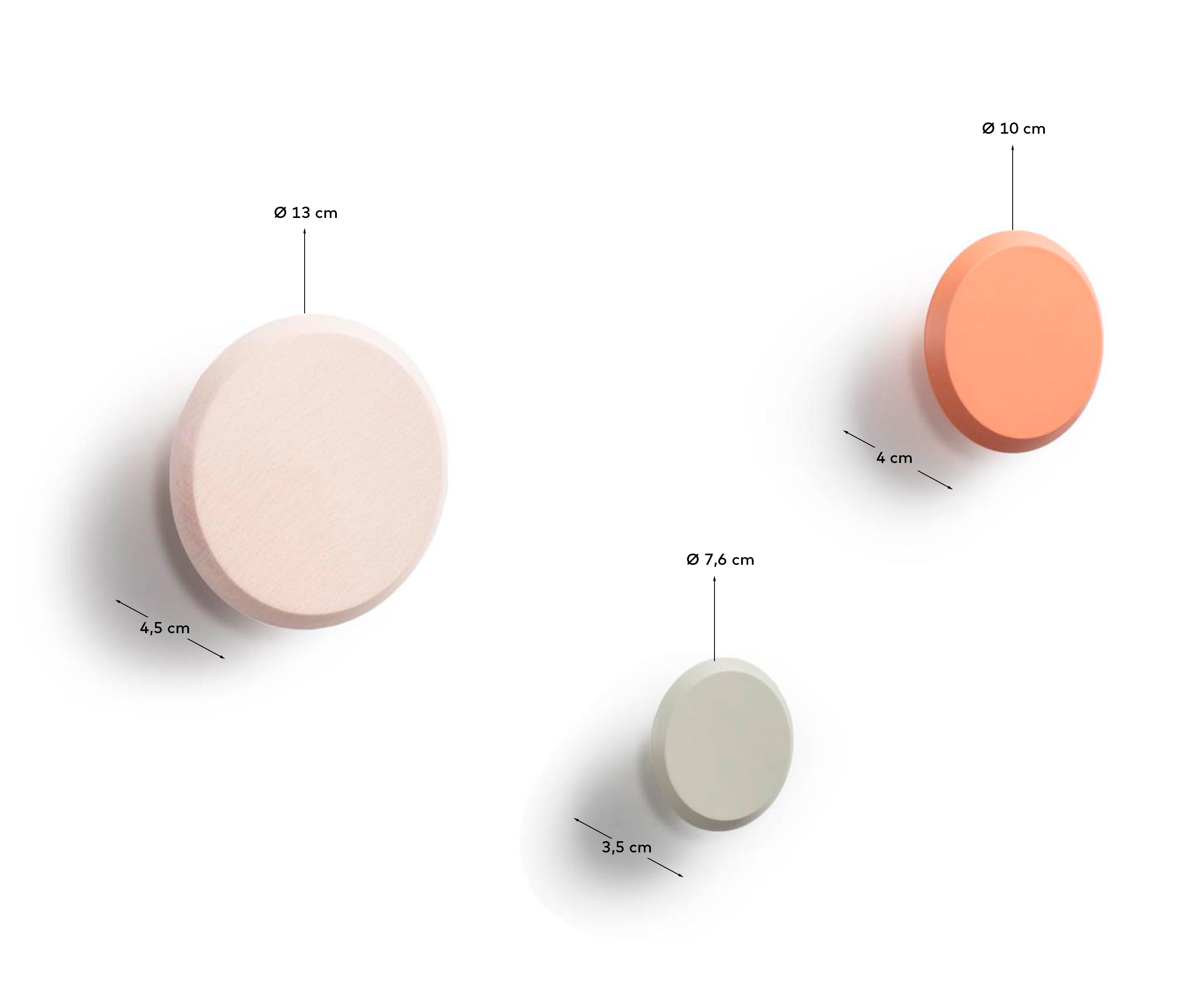 Набор вешалок Nadua разноцветный La Forma (ex Julia Grup)