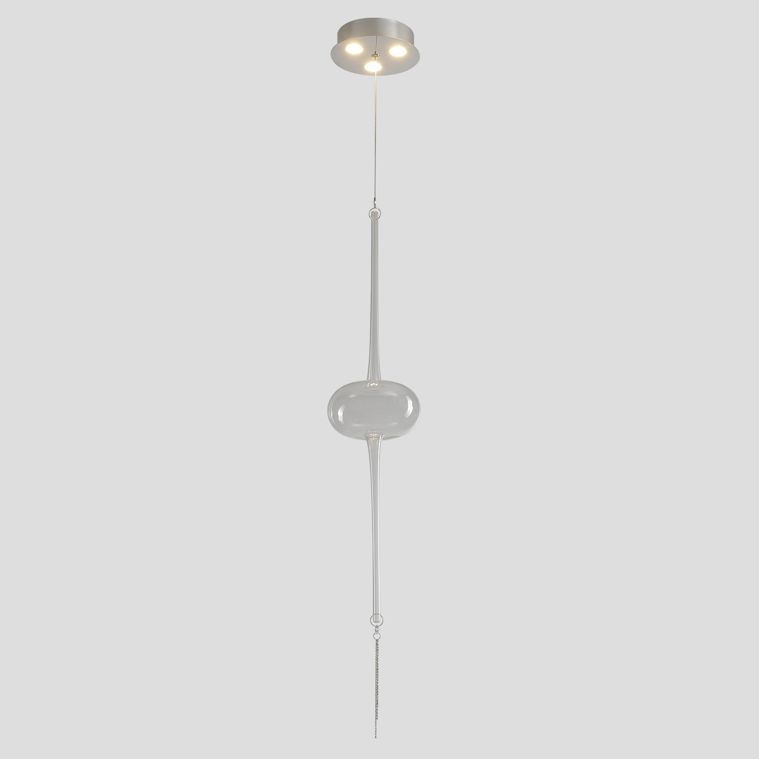 Светильник подвесной Crystal Lux GLASS SP3W LED CHROME