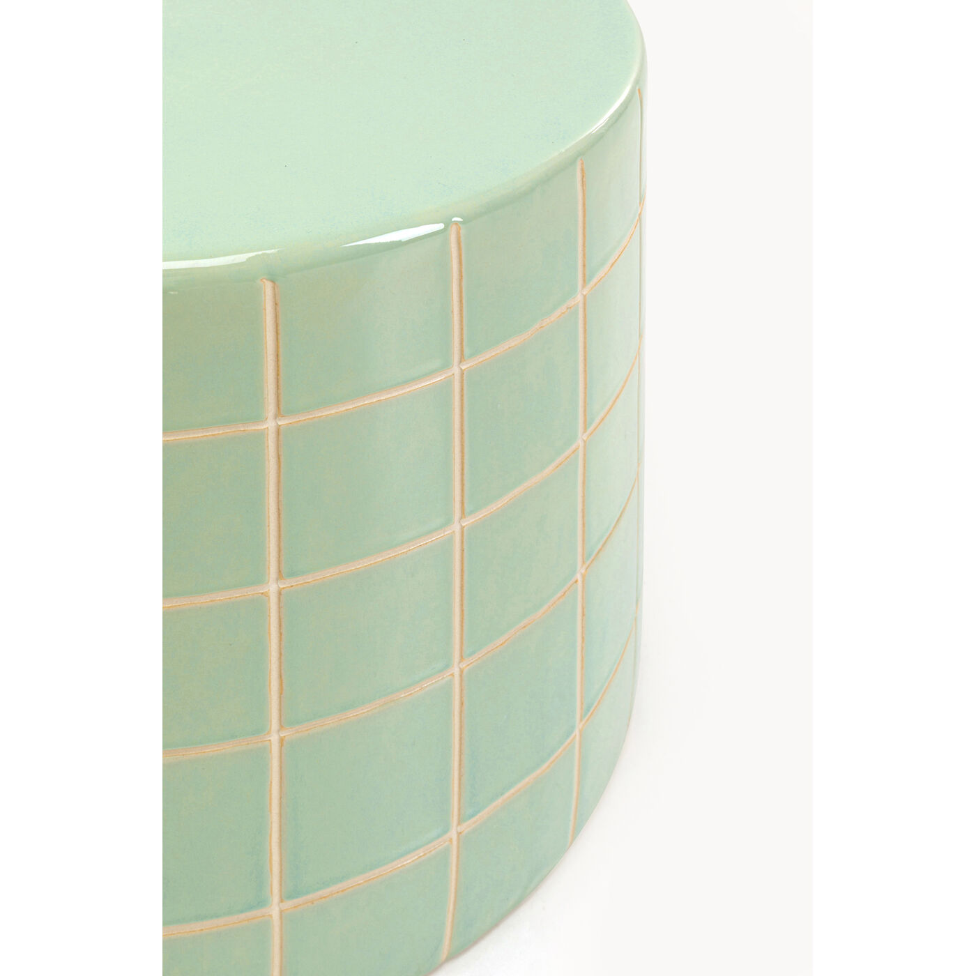 Стол приставной Bliss Tile Grün Ø42cm KARE 71025