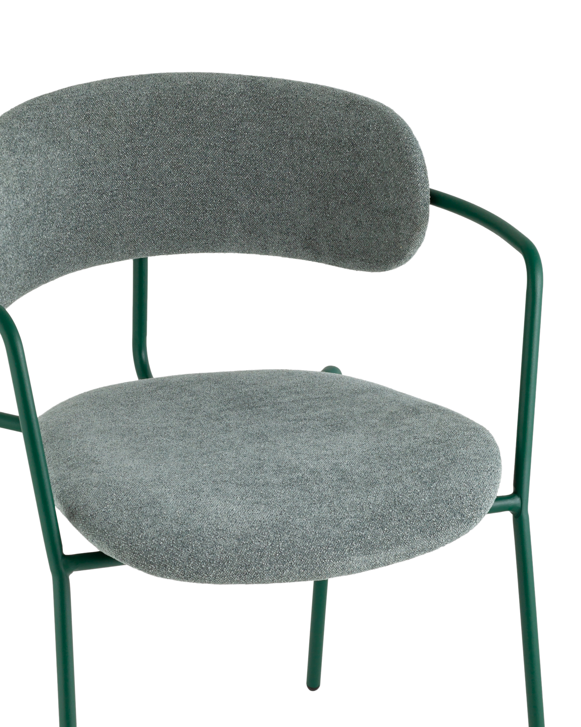 Стул Дженни букле зеленый каркас зеленый полуглянцевый муар Stool Group