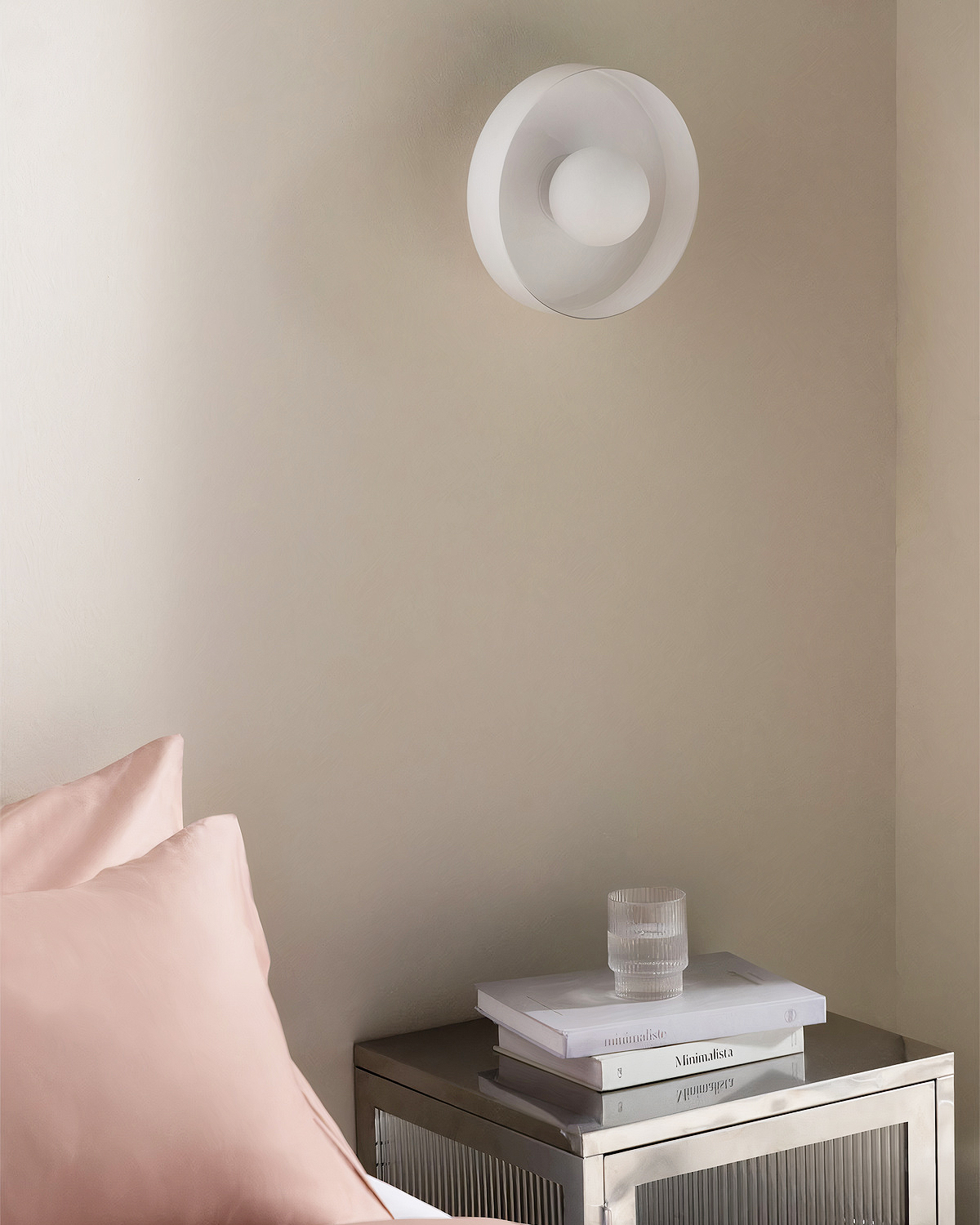 Настенный светильник Кассель с белым стеклом - Ø 25 см. Louvre Home LHLSC470324SWL