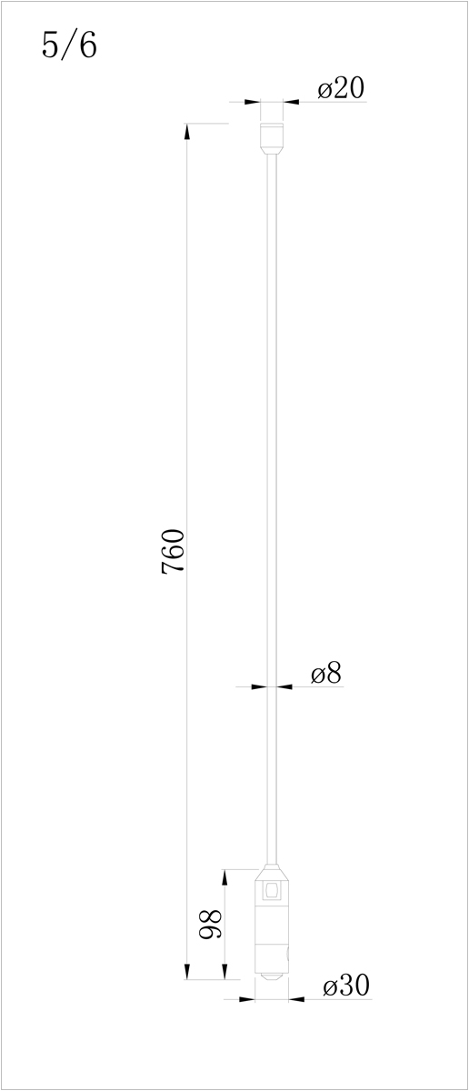 Стойка с двойным фиксатором Donolux Double Stand H700 B DL20224