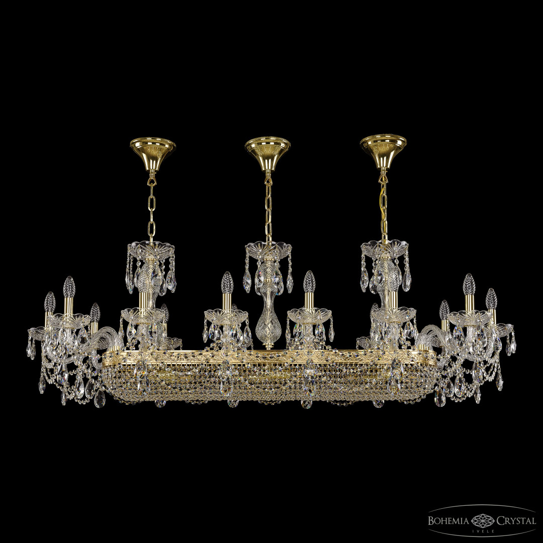 Люстра хрустальная 1453/14/195/1000 G Bohemia Ivele Crystal