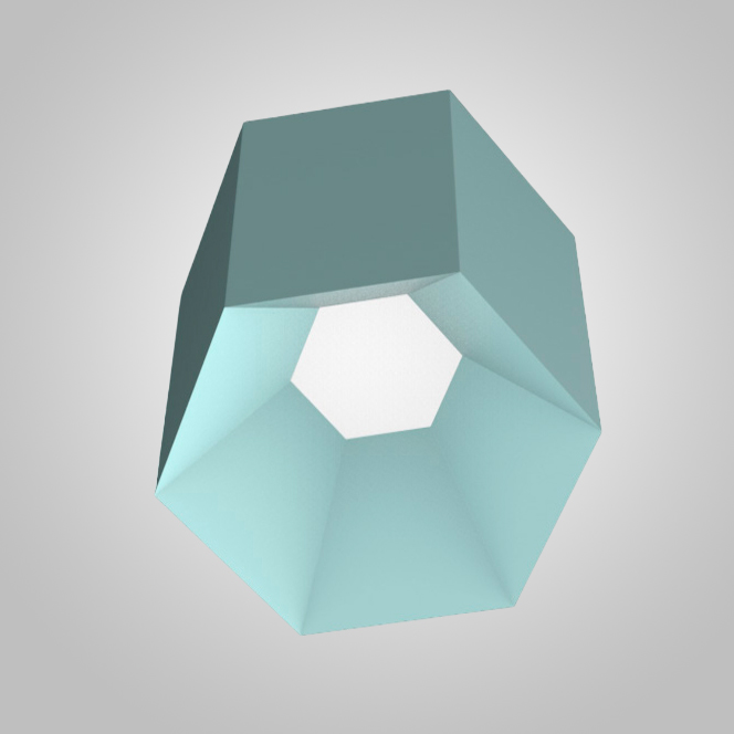 Потолочный светильник HEXAGON B H20 Blue by ImperiumLoft