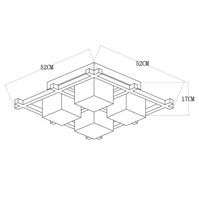Накладной светильник Arte Lamp A8252PL-4CK