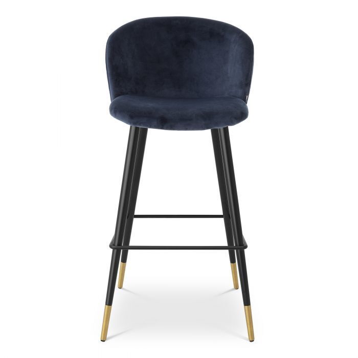 Барный стул Eichholtz Volante savona midnight blue velvet 115734