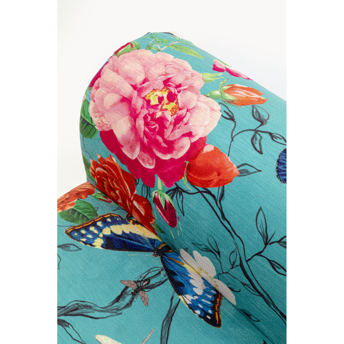 Скамья Wing Flower Fever Blau 100cm KARE 71151