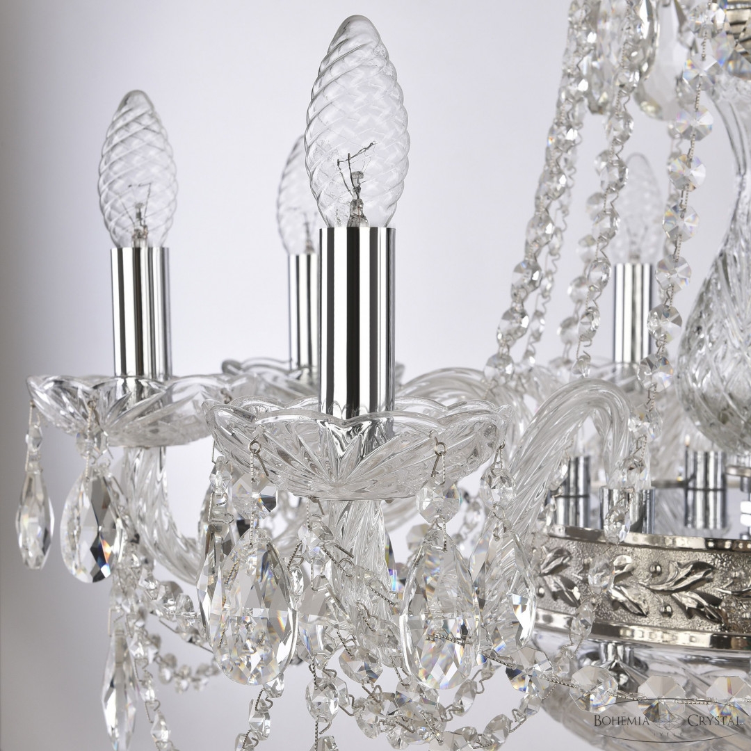 Люстра хрустальная 1451/8/160/250 Ni Bohemia Ivele Crystal