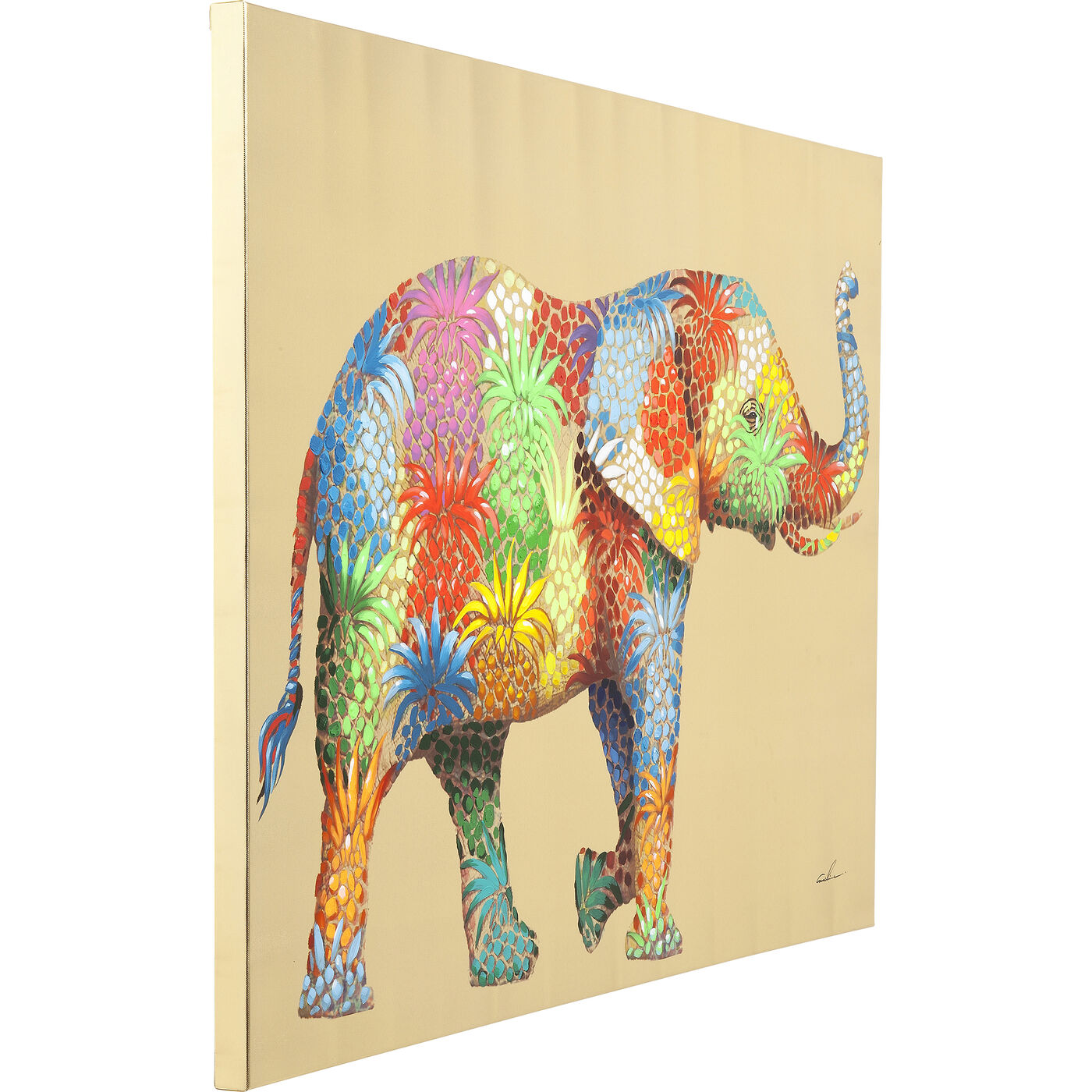 Картина на холсте Flower Elefant 50x40cm KARE 57867