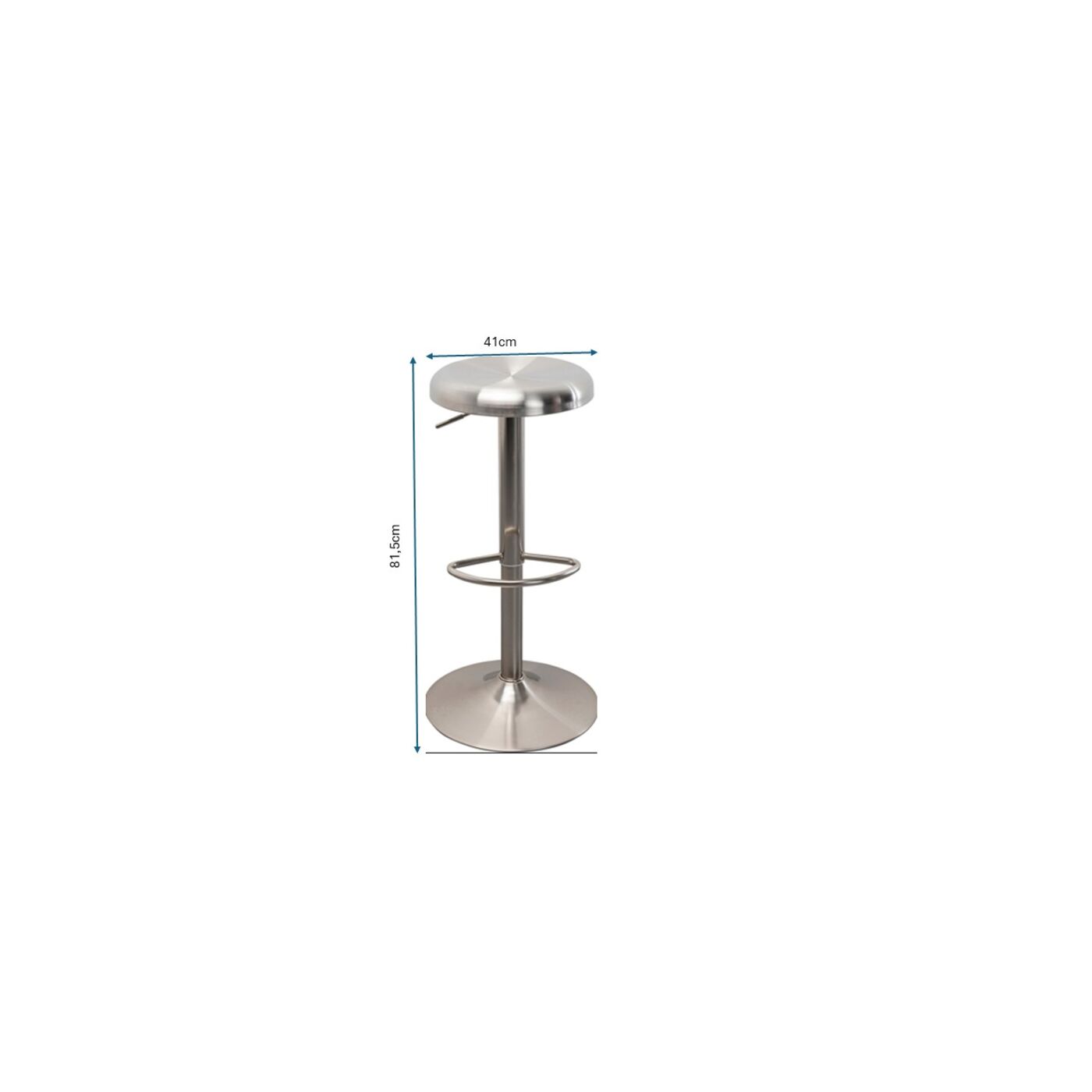 Стул барный Kalea Silver KARE 87738
