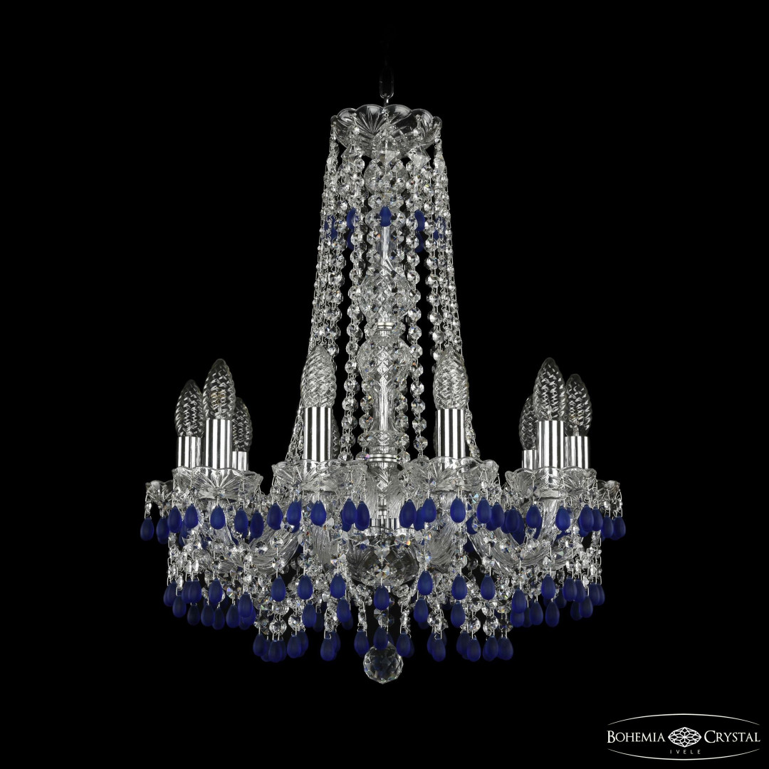 Люстра хрустальная 1410/10/160/h-60 Ni V3001 Bohemia Ivele Crystal