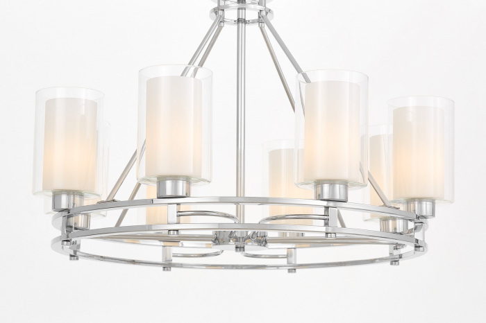 Подвесная люстра Lumina Deco LDP 8025-8 CHR+WT