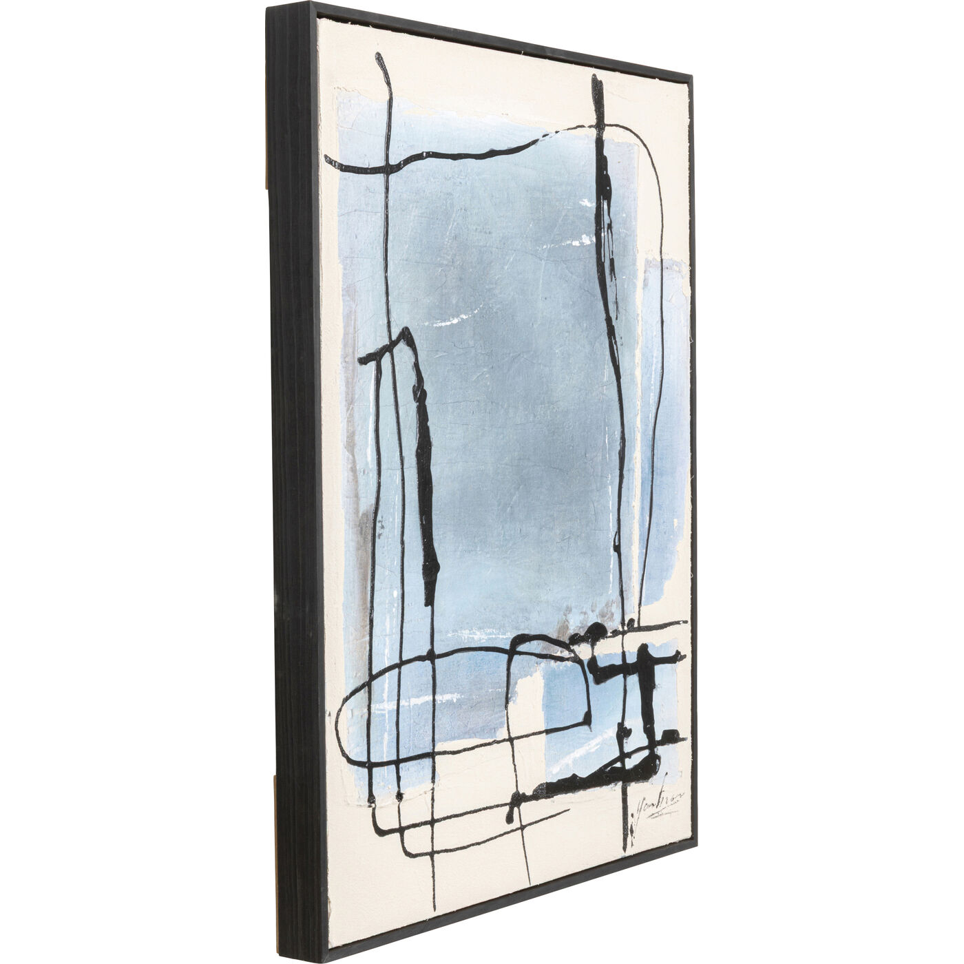 Картина в раме Dust Blue 55x75cm KARE 57845