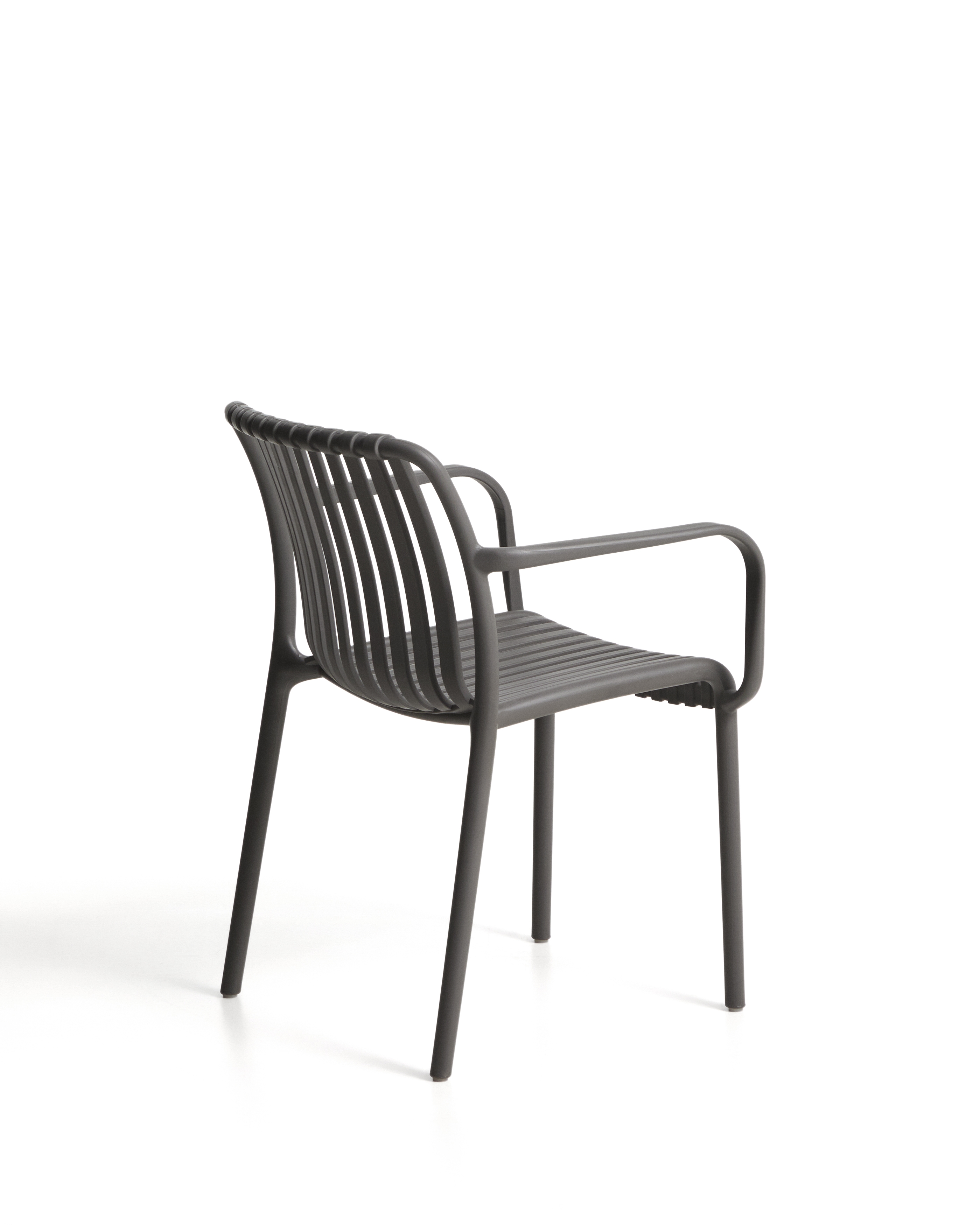Уличный стул Isabellini из пластика графитового цвета La Forma 482249