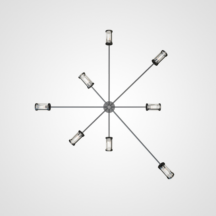 Дизайнерская люстра SKELBY H32 White/Transparent by ImperiumLoft