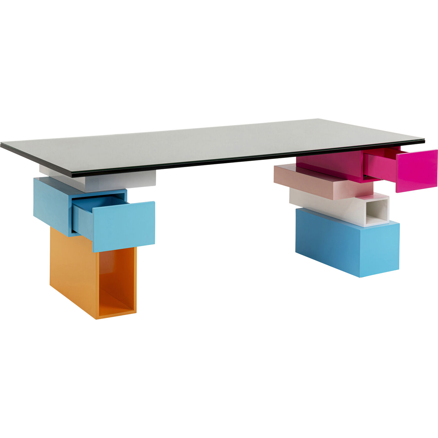Стол письменный  KARE x Karim Rashid Pixel with glass top200x90cm KARE 70902