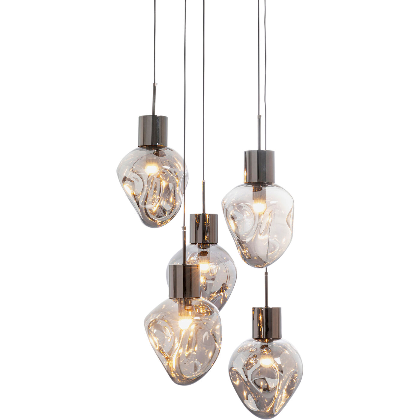 Светильник подвесной Supernova Smoky Cinque Ø50 см KARE 56423