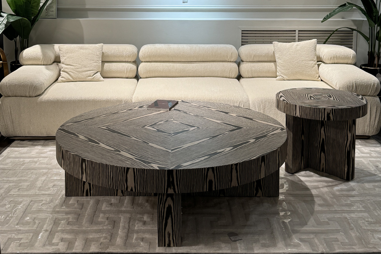 Столик журнальный Zebrano круглый Garda Decor 58DB-23180