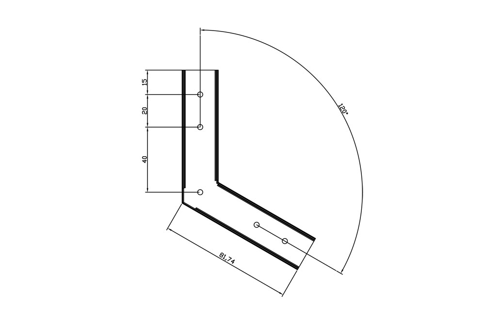 Соединитель для трекового шинопровода Donolux 120 connector SPACE-Track system W