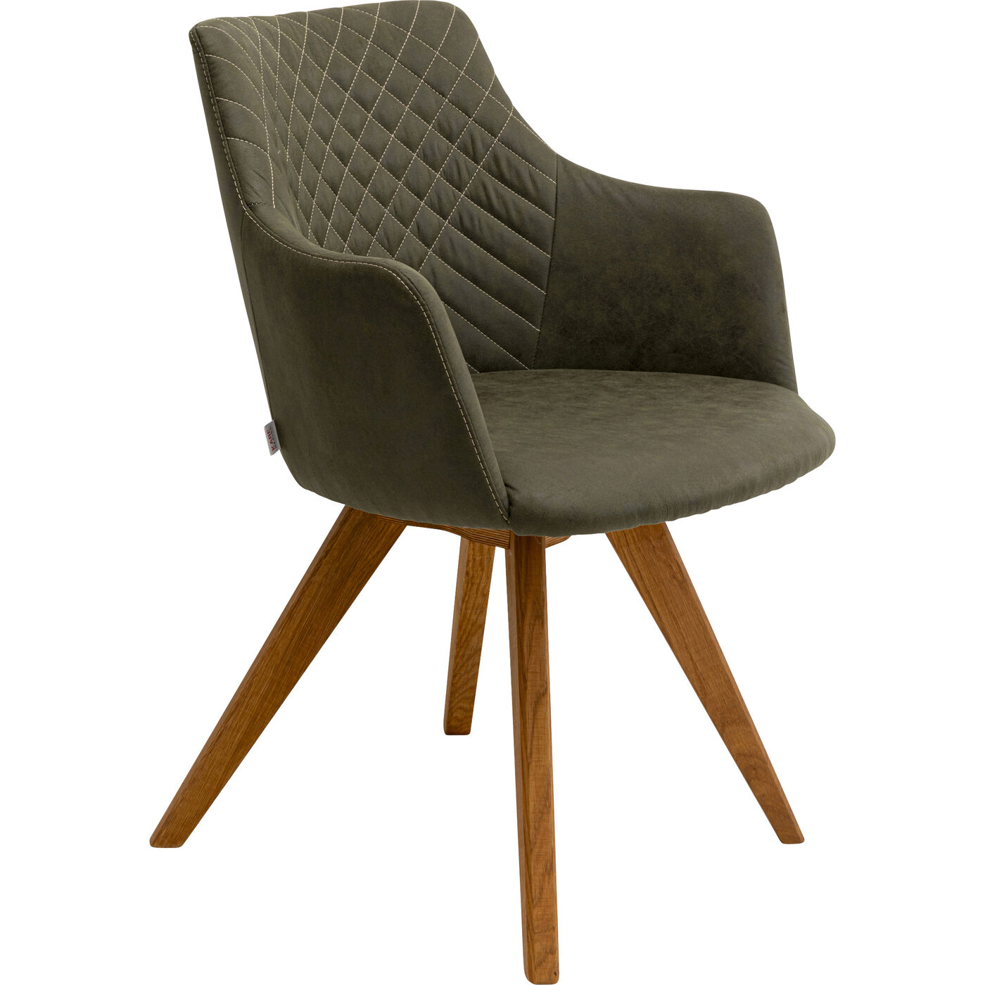Стул вращающийся Coco Wood Green KARE 70741
