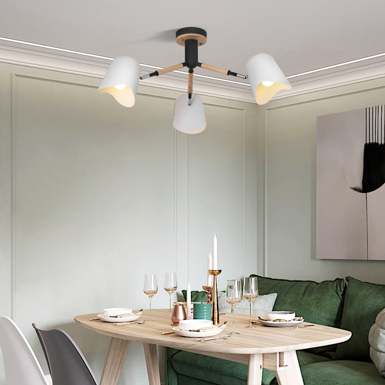 Люстра на штанге NOTCH D70 White by ImperiumLoft