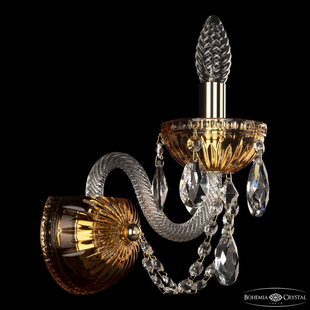 Бра 5402B/1/141 G Amber/M-1G Bohemia Ivele Crystal