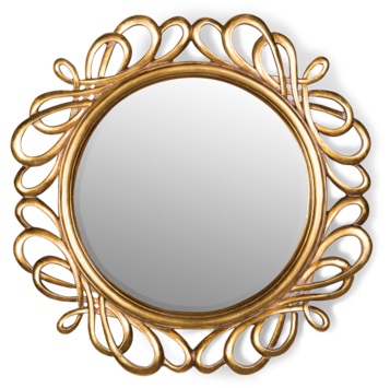Зеркало в раме модерн Plexus Gold Art-Zerkalo FA106GL