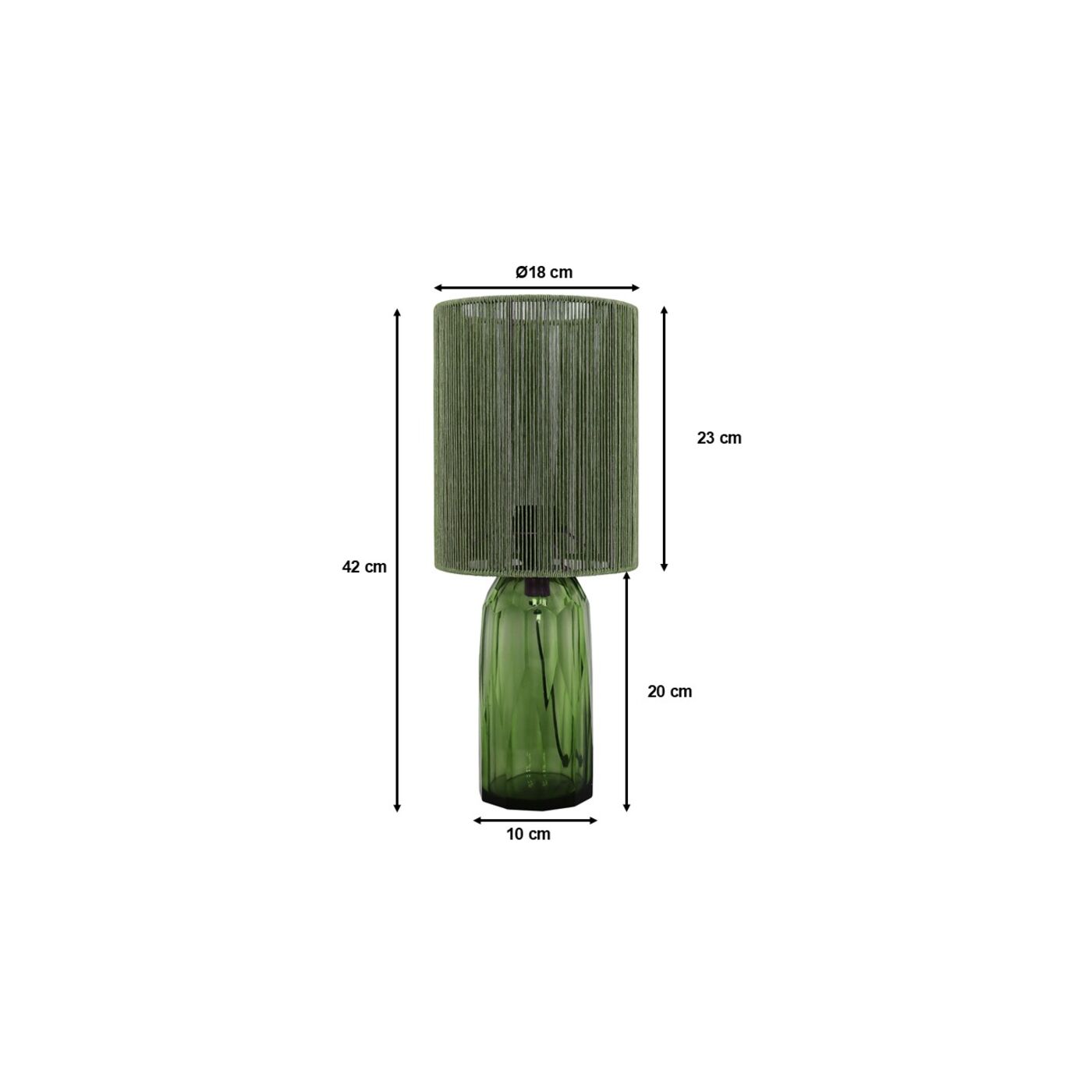 Светильник настольный Veccio Green 42cm KARE 56477