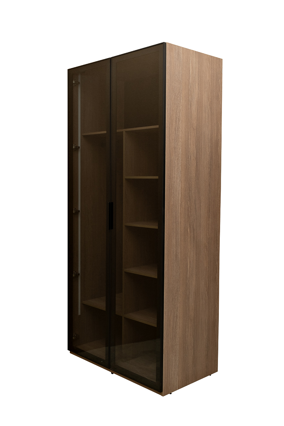 Шкаф двудверный с полками цвет дуб Garda Decor GD-10013/1-3(тонировка)