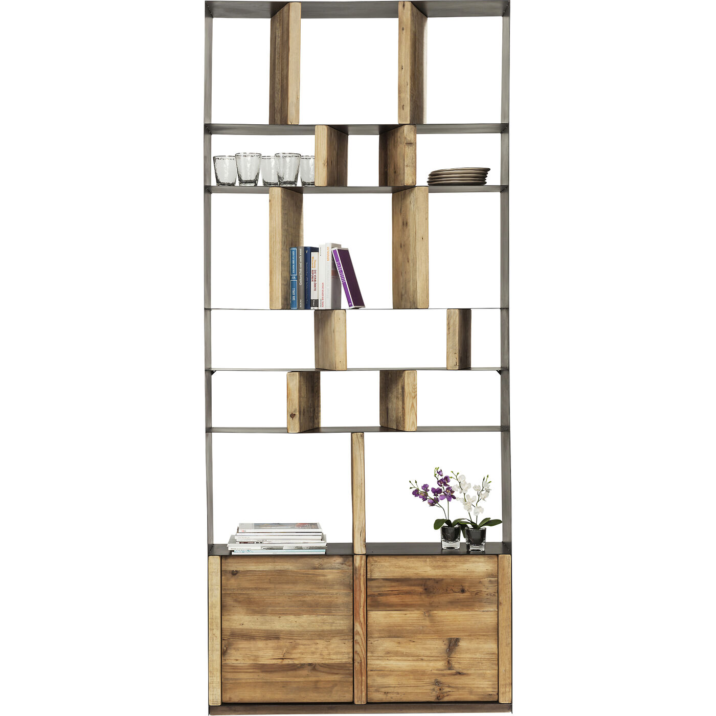 Стеллаж Storm 2-дверный KARE 82059