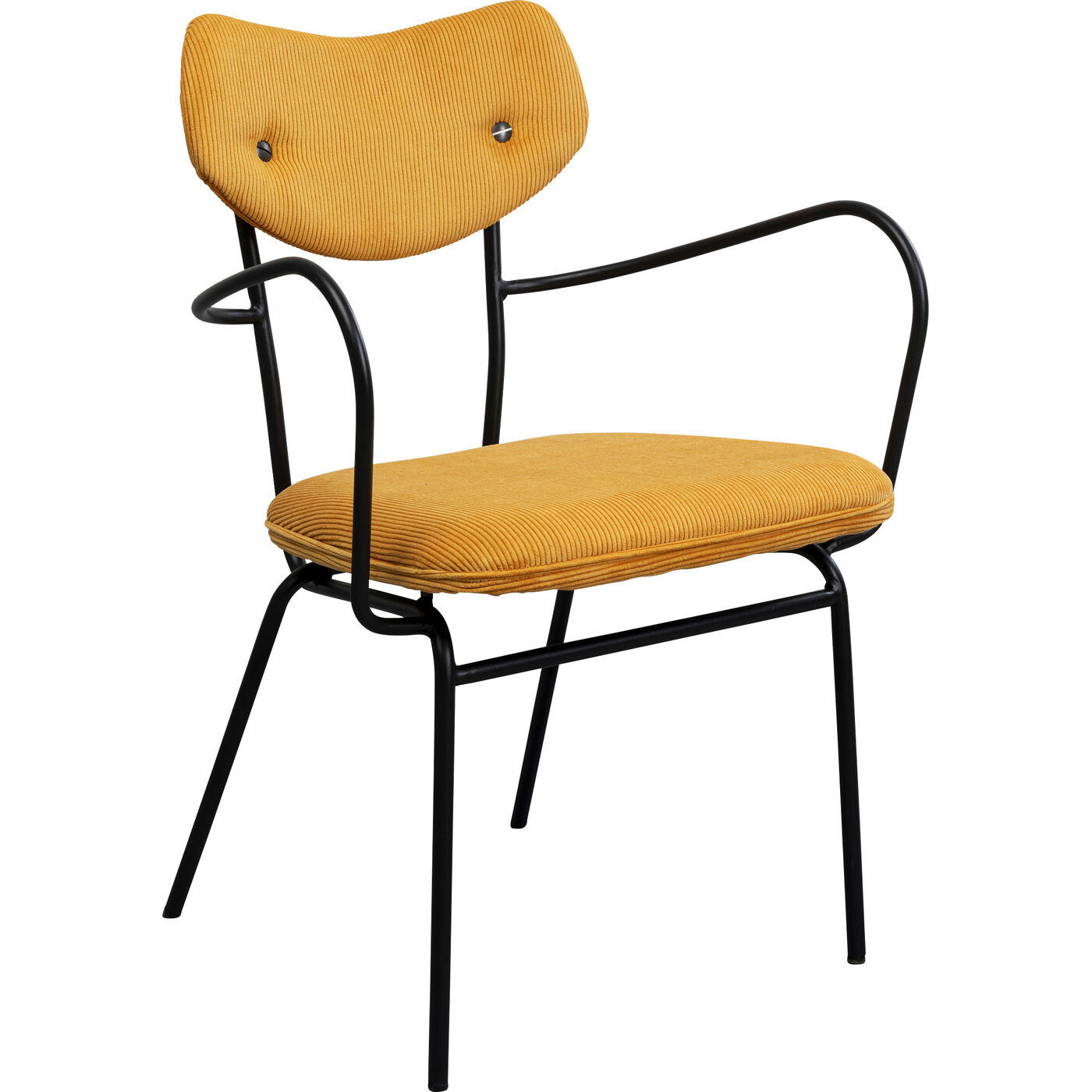 Стул с подлокотниками Viola Yellow KARE 87469