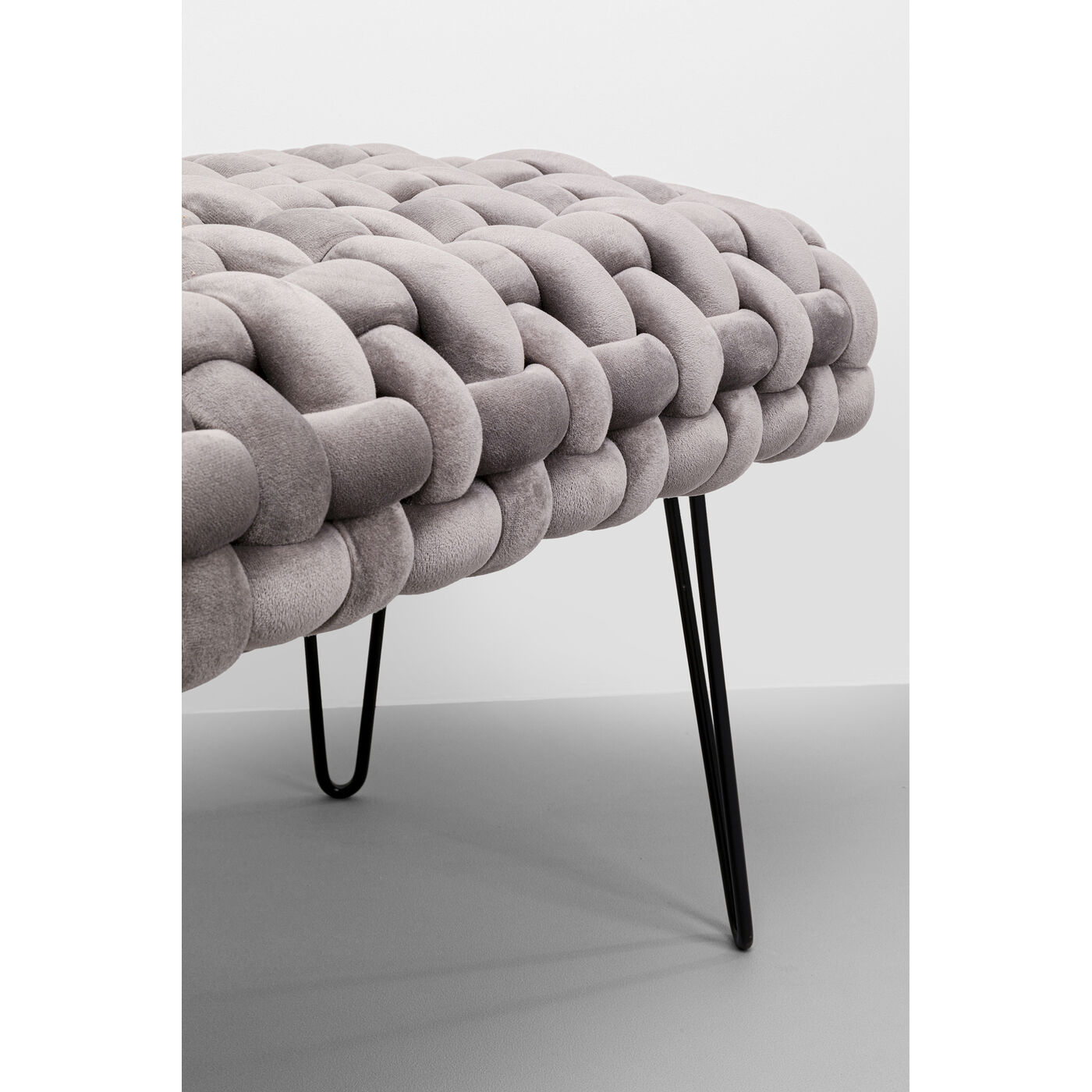 Скамья Weave Grey 128cm KARE 87995