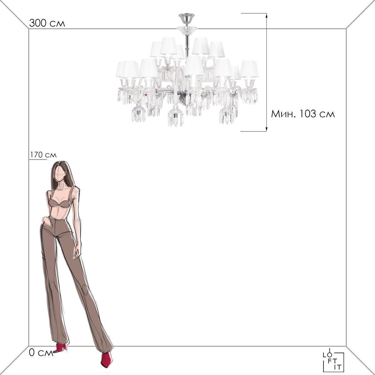 Подвесной светильник LOFT IT Flambeau 10209/24