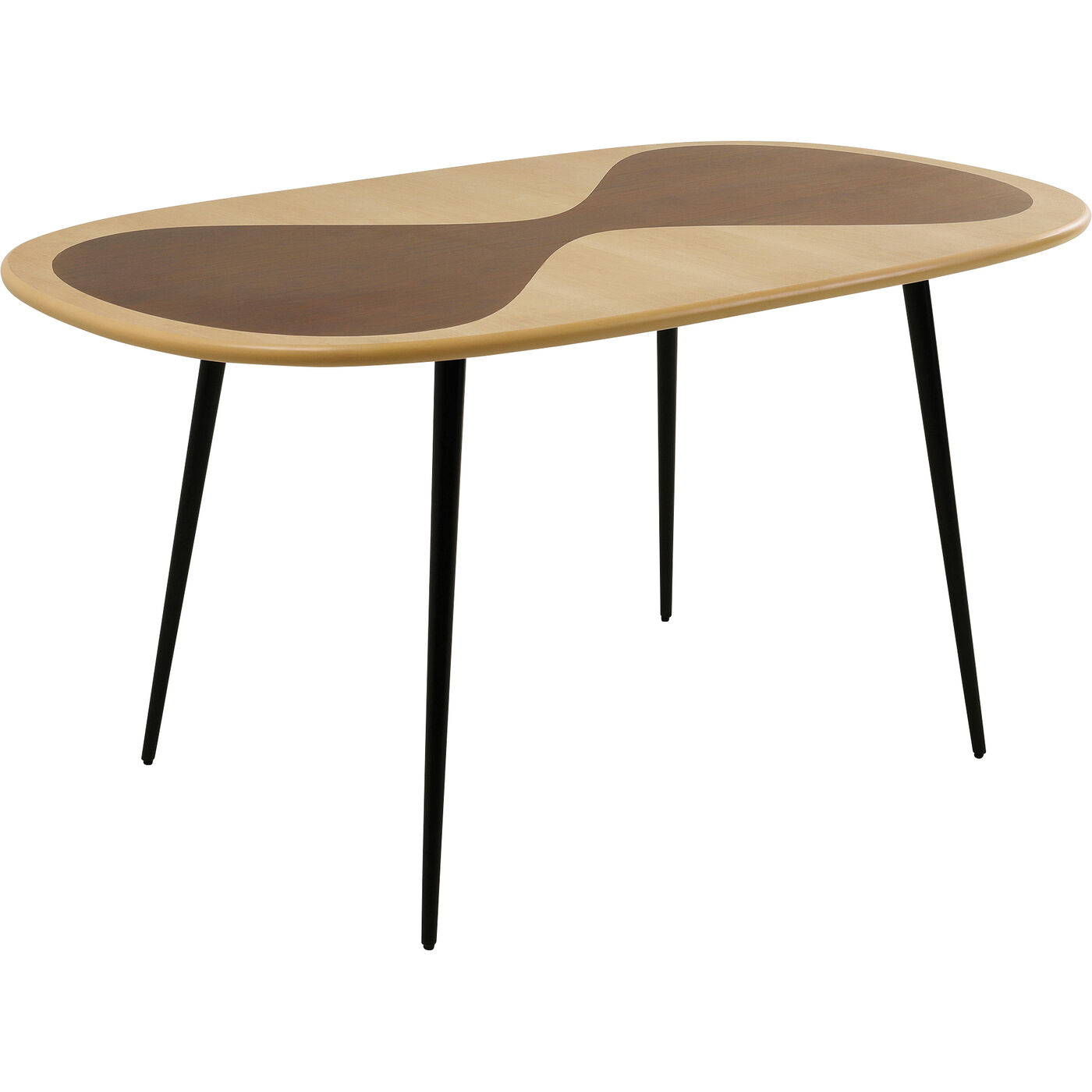 Стол KARE x Karim Rashid Petal Nature Black 150x90cm KARE 70858
