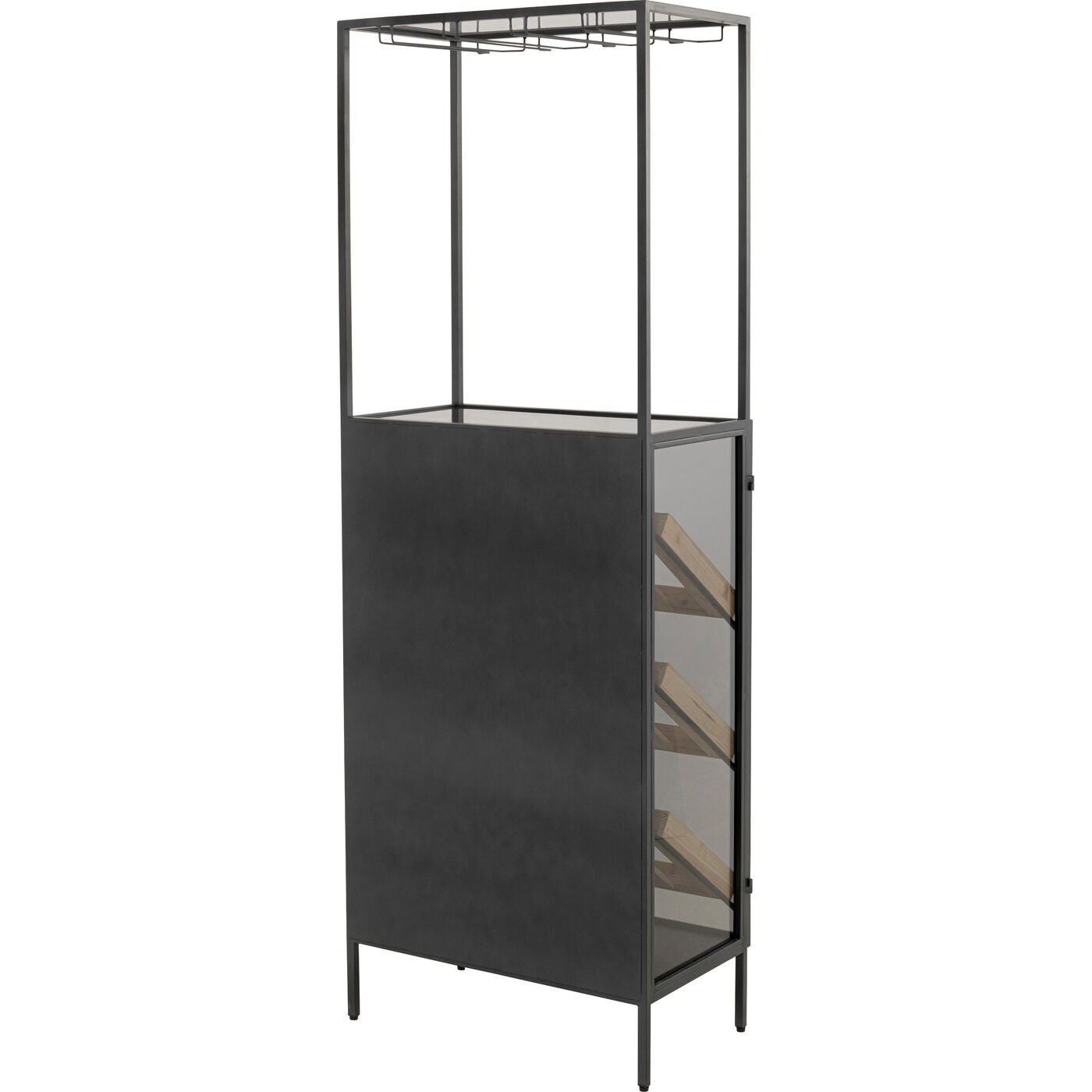 Винная полка Lisboa Bar Black 60x170cm KARE 70149