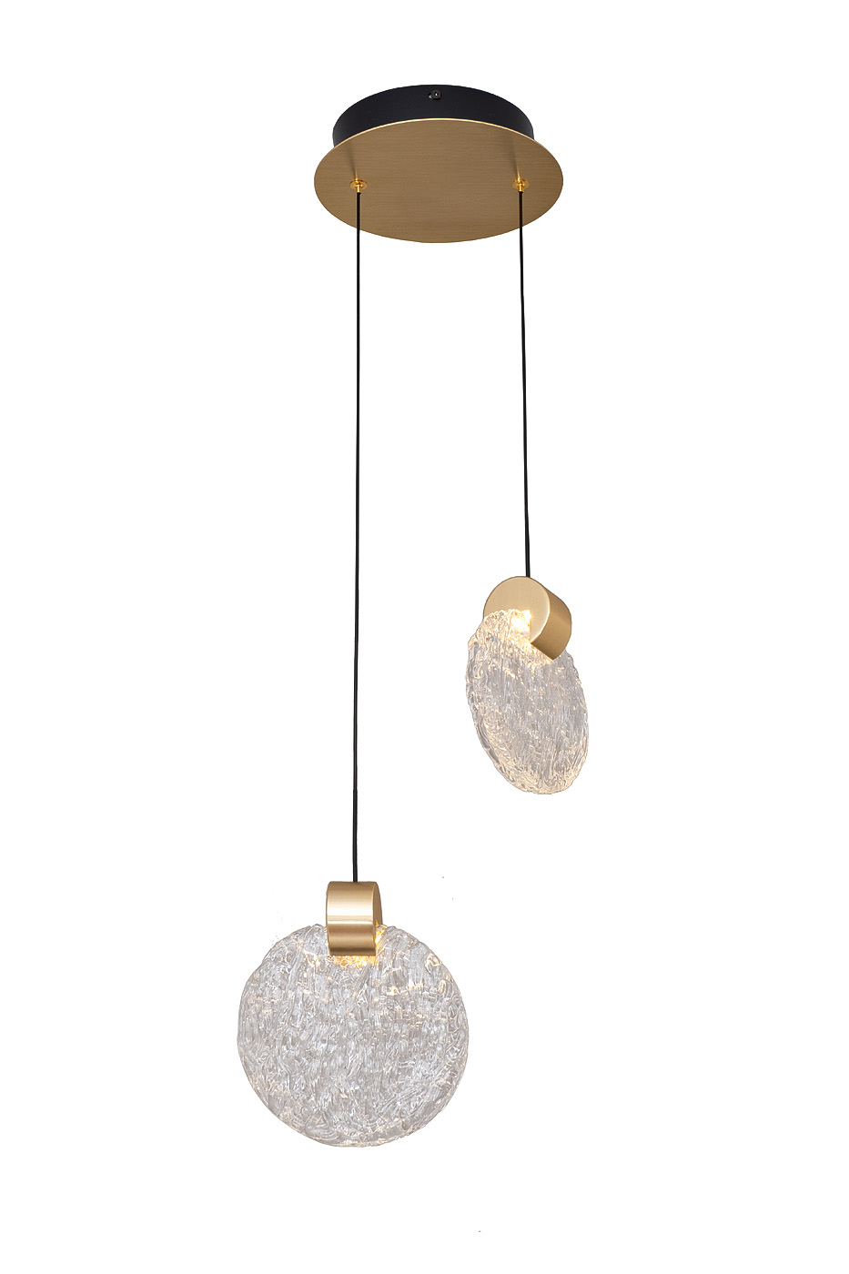 Светильник подвесной Rondo металл золото d20 Garda Decor 162FL-61501